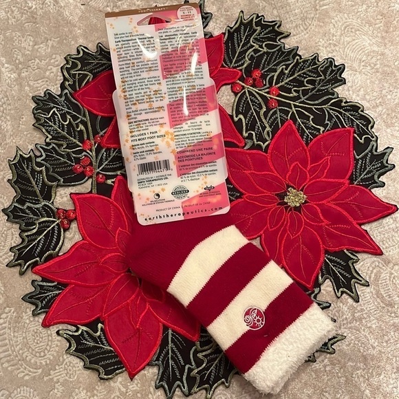 Brand New Earth Therapeutics Thermal Socks Shea Butter Moisturizing Double Layer - Picture 2 of 12